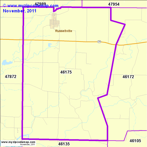map of 46175