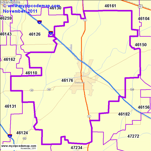 map of 46176
