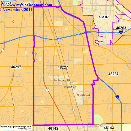 map of 46227