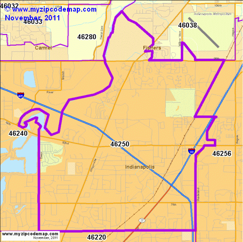 map of 46250
