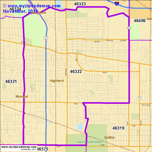 map of 46322