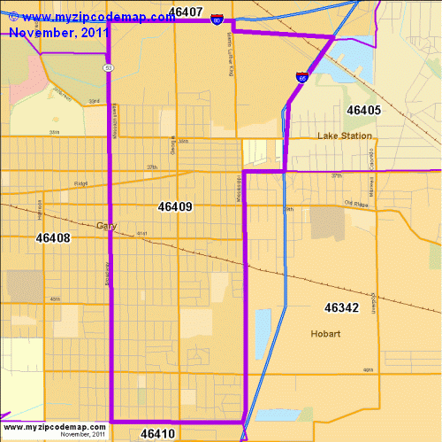 map of 46409