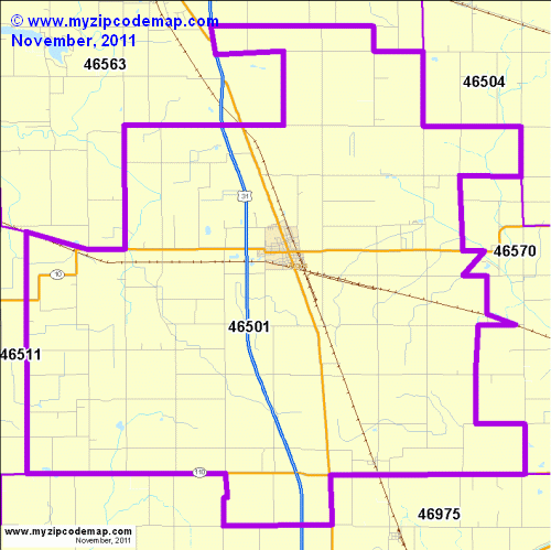 map of 46501