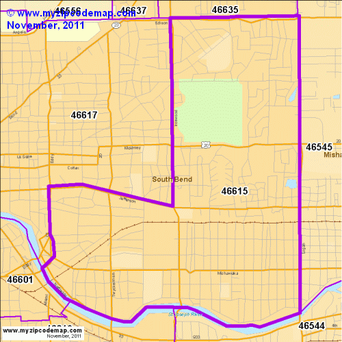 map of 46615