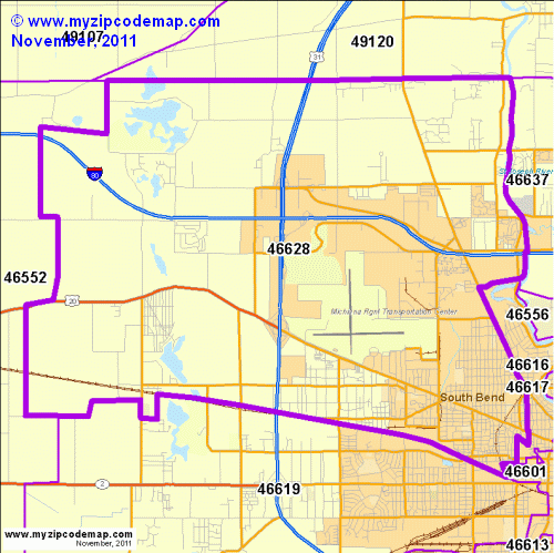 map of 46628