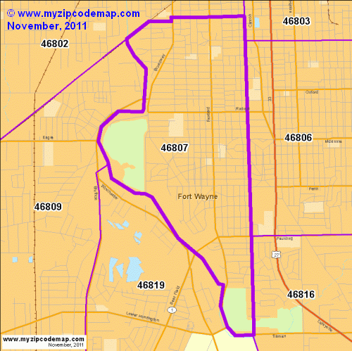 map of 46807