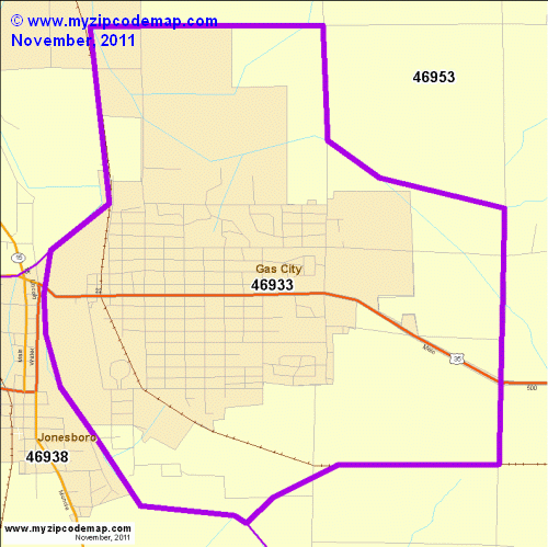 map of 46933