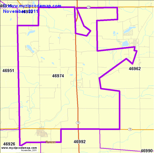 map of 46974