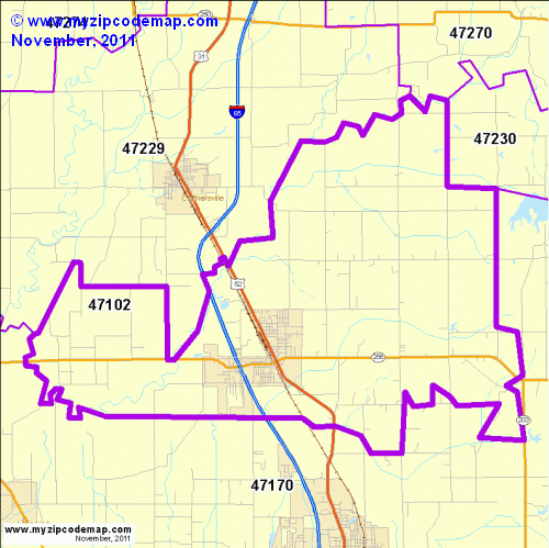 map of 47102