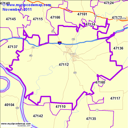 map of 47112