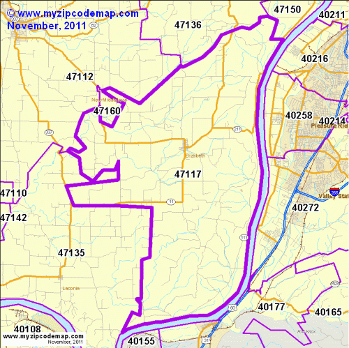 map of 47117