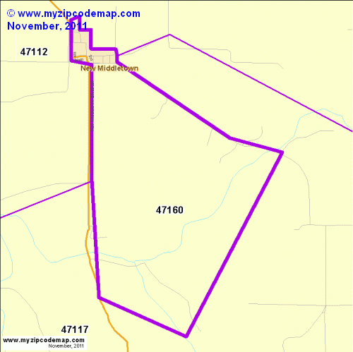 map of 47160