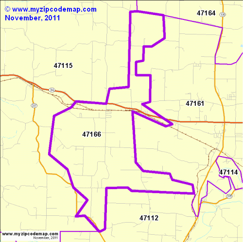 map of 47166