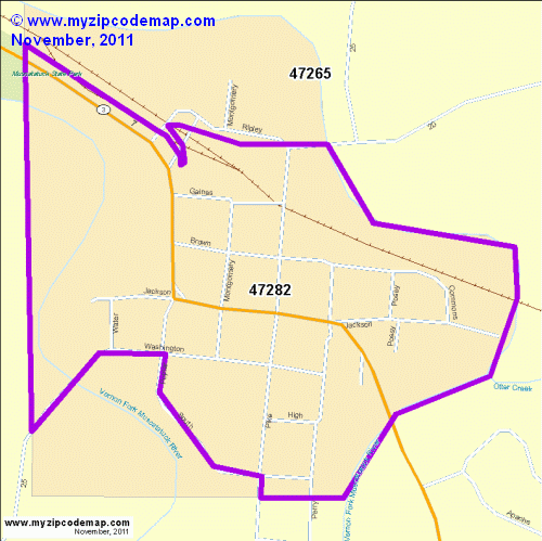 map of 47282