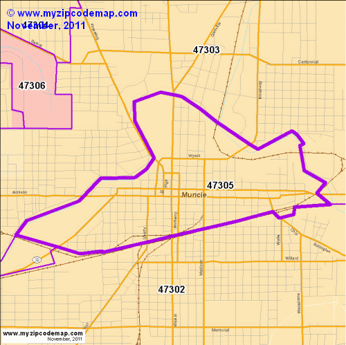 map of 47305
