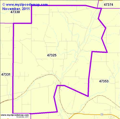 map of 47325