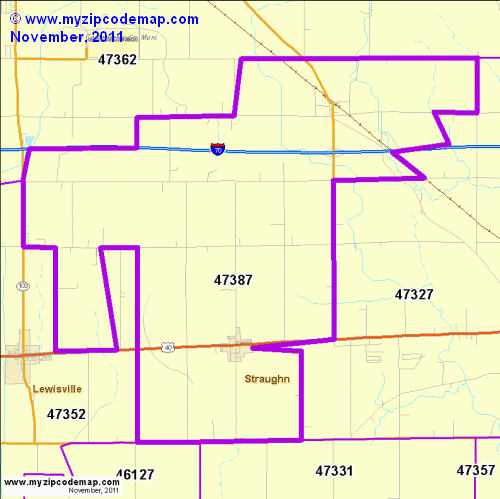 map of 47387