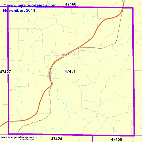 map of 47431
