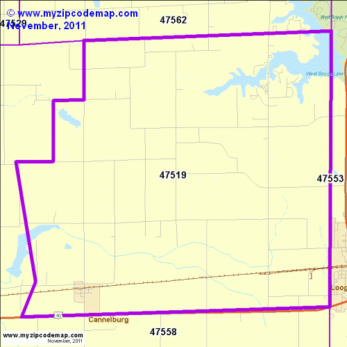map of 47519