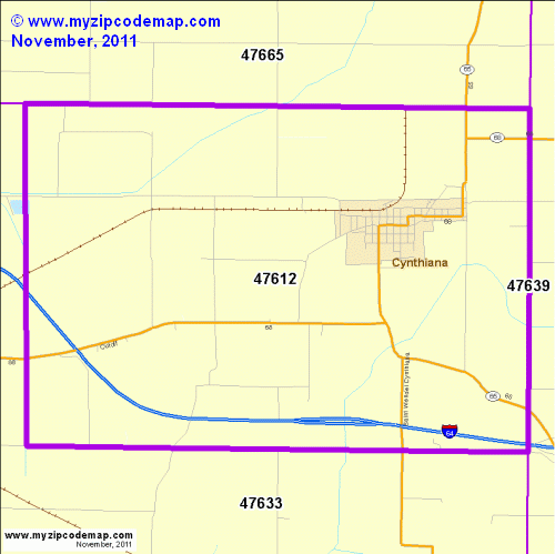 map of 47612
