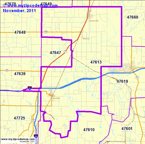 map of 47613