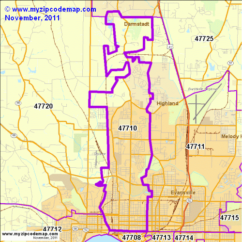 map of 47710