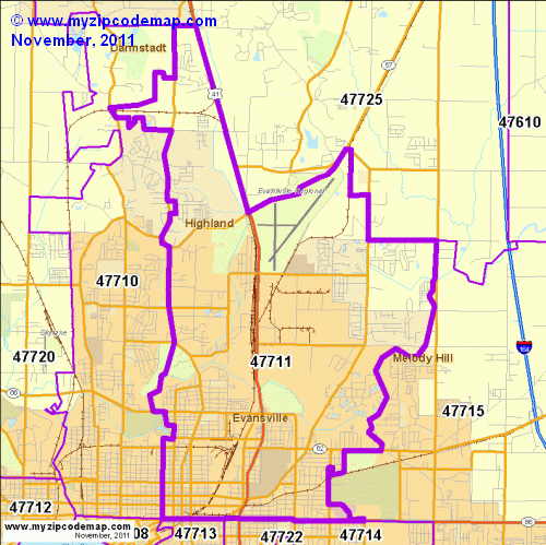 map of 47711