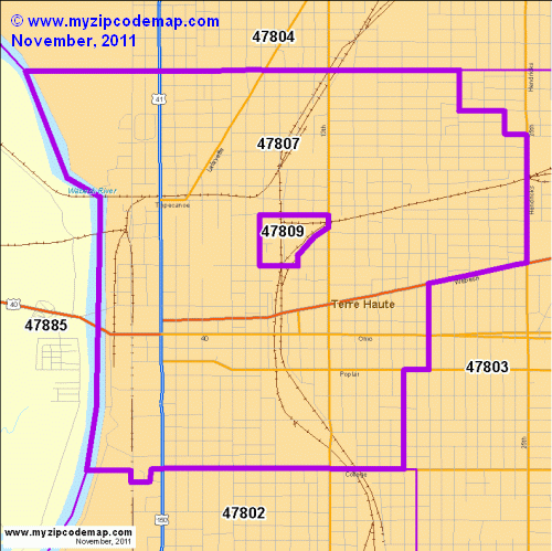 map of 47807