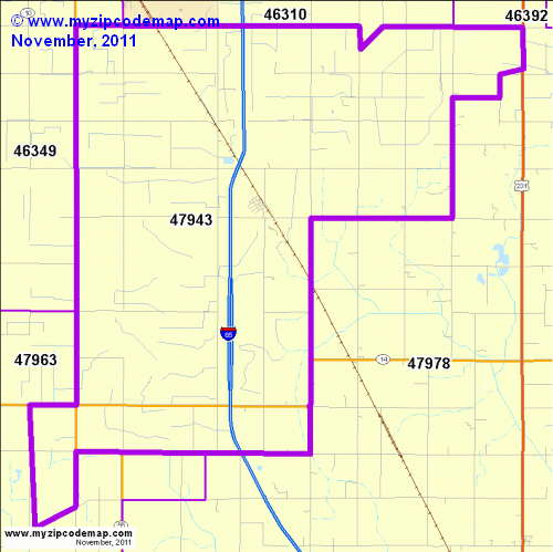map of 47943