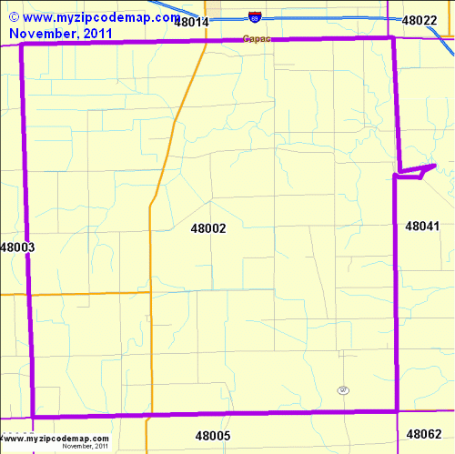 map of 48002