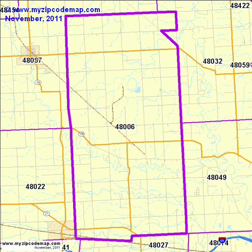 map of 48006