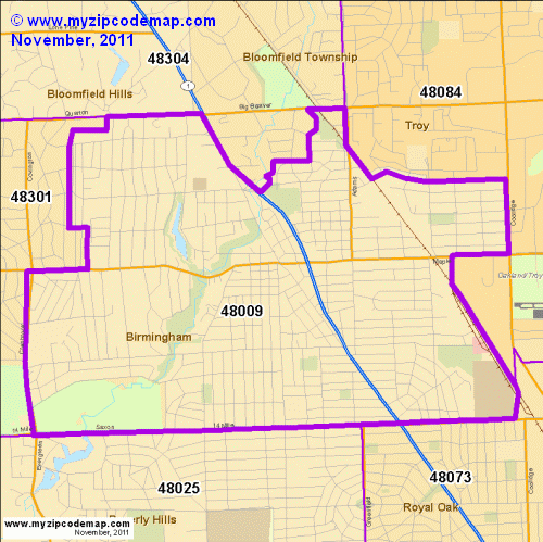 map of 48009
