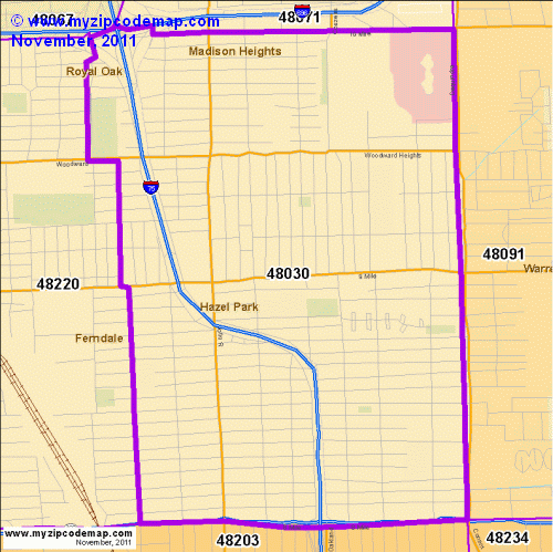 map of 48030