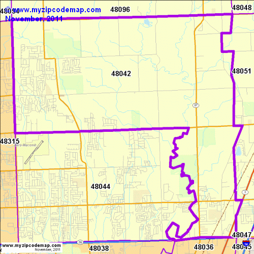 map of 48042