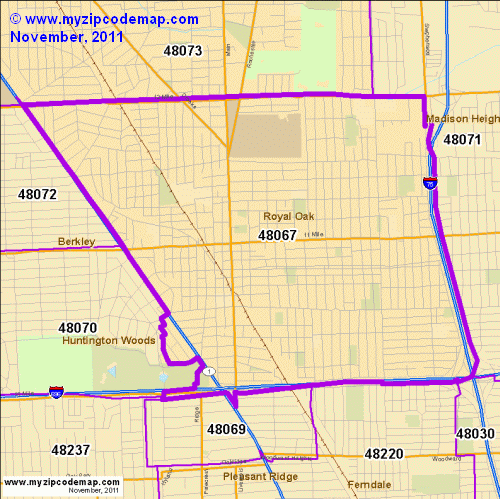 map of 48067