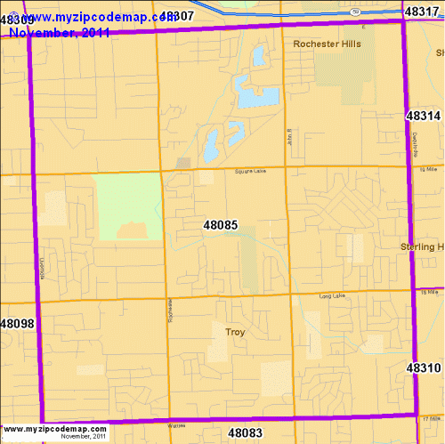 map of 48085