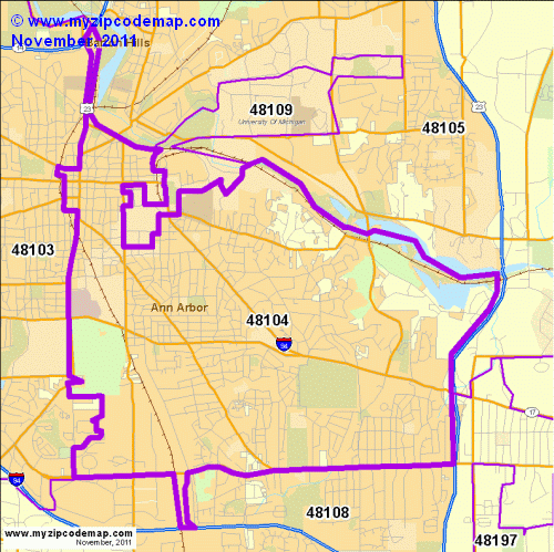 map of 48104