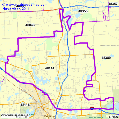 map of 48114