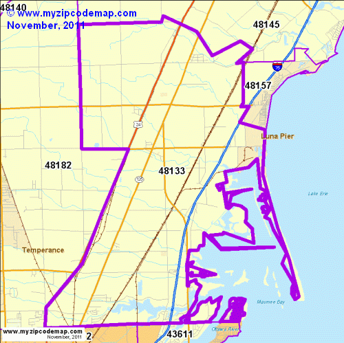 map of 48133