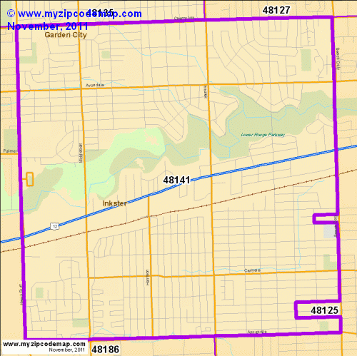 map of 48141