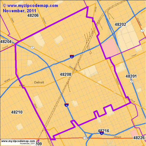 map of 48208