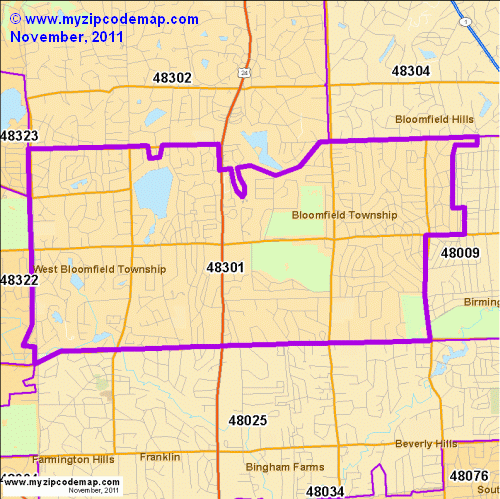 map of 48301