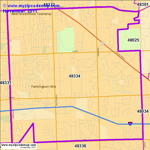 map of 48334