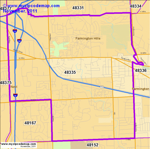map of 48335