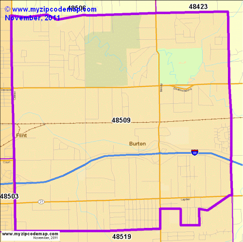 map of 48509