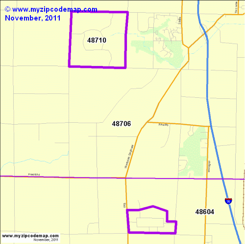 map of 48710
