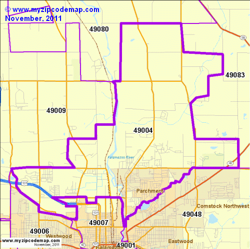 map of 49004