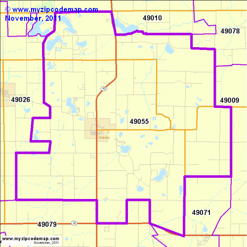 map of 49055