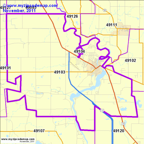 map of 49103