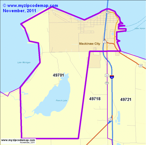 map of 49701